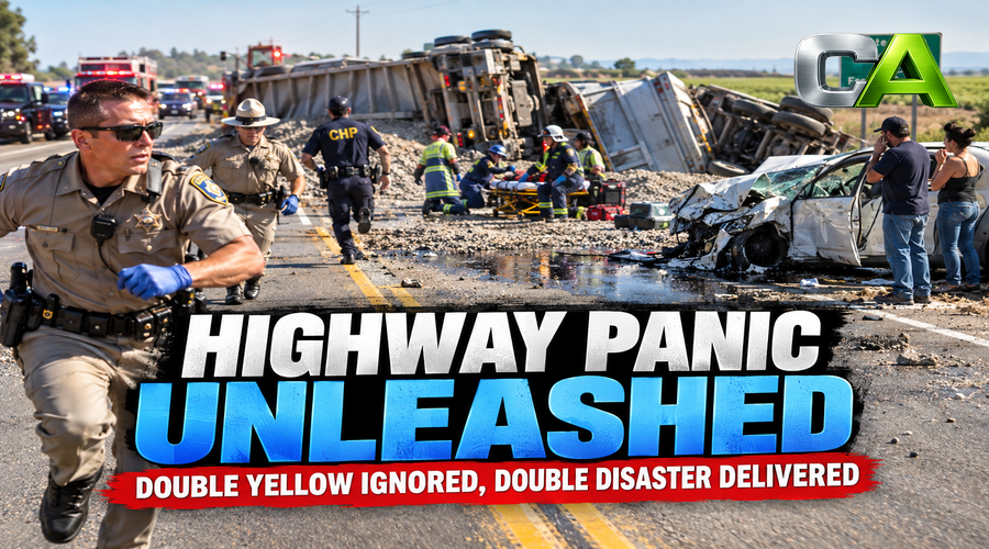Careening Acura Catapults Chaos Across California Highway
